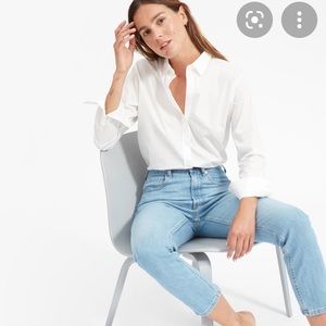 Everlane relaxed poplin shirt size 00